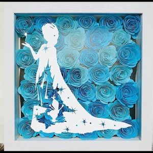 Disney inspired frozen shadow box